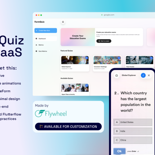 FormQuiz: Robust SaaS Web App for Interactive Quizzes – Customizable and Responsive for Android, iOS & Web Platforms