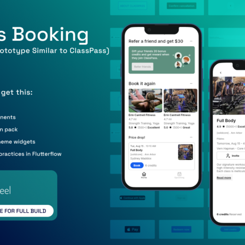 Experience Seamless Class Booking with Our ClassPass-Inspired App Prototype for iOS & Android: Coach, Student, and Studio Friendly
