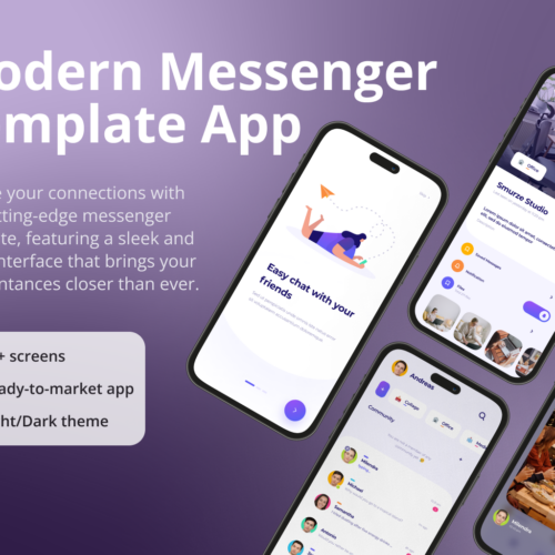 Revolutionize Communication with Modern Messenger App: Your Ultimate Template for iOS & Android – Comparable to WhatsApp, Slack, and Discord