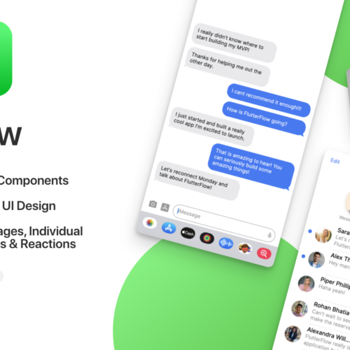 Enhance Your Chat Experience with iFlow: Customizable Messaging UI/Components in FlutterFlow for iOS and Android Apps