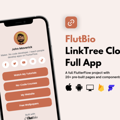 FlutBio: The Ultimate Linktree Clone App for Android, iOS & Web – Elevate Your Digital Presence