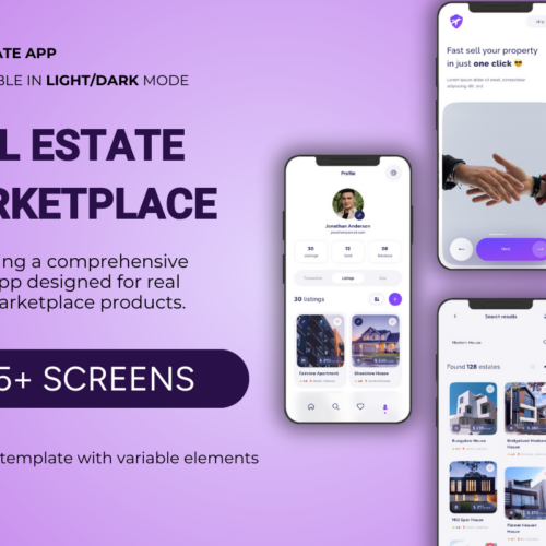 Revolutionize Your Housing Market with the Real Estate Marketplace Template App: A Comprehensive Web and Mobile App Solution for Android and iOS Platforms