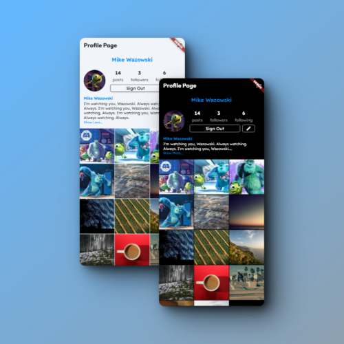 Interactive User Profile Page Template for Instagram – Enhance Your Android & iOS Experience