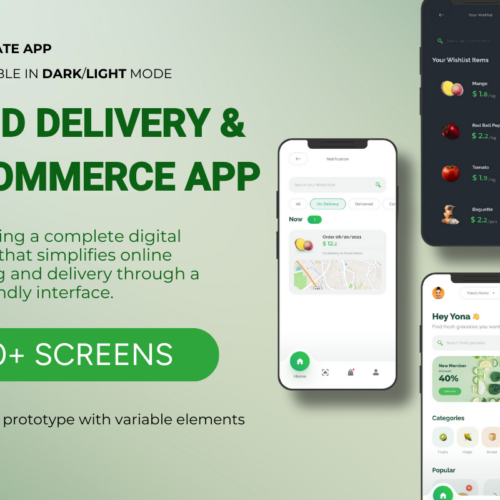 Unleash Your Mobile Ecommerce Potential: Customizable Food Delivery Template App for Android, iOS & Web 🛵 – The Ultimate Grocery & Ordering App Solution