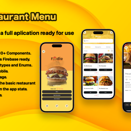 Eatzzy: Your Ultimate Multi-Language Restaurant App for Android, iOS & Web – Ready for Use with Good Practice Firebase Business Solutions