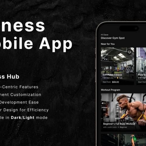 Revolutionize Your Fitness Journey with Wellness Hub Fitness Templeta: All-in-one Health App for Android & iOS