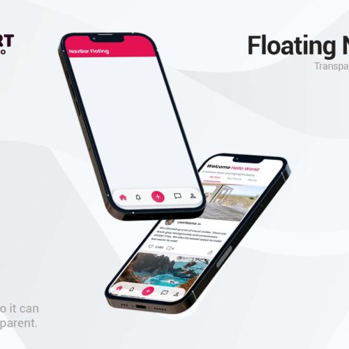 Revolutionize Your Web Experience with our Transparent and Blurred Floating NavBar | Ideal for Android, iOS, and Web Components