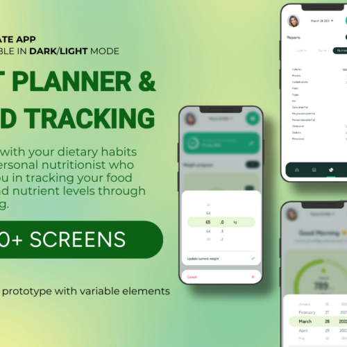 Revolutionize Your Health: Diet Planning & Food Tracking Mobile App Template for iOS & Android 🍏