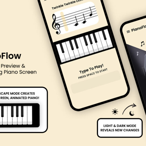 Interactive PianoFlow: Customizable Song Preview and Play-Along Screen for Web, iOS, and Android Platforms