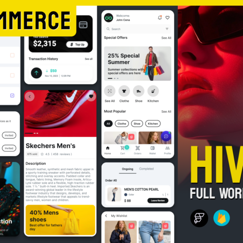 Full-Featured E-Commerce Mobile App: Empowering Online Shopping with Multi-Language UI Kit, Custom Actions & More for Android and iOS