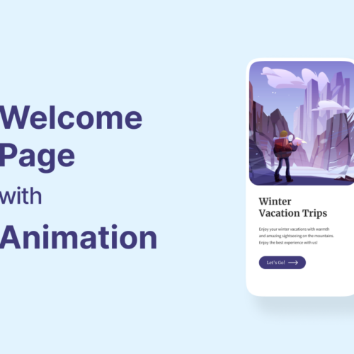 Engaging Welcome Page: Premium Templates and Components for Android & iOS Platforms