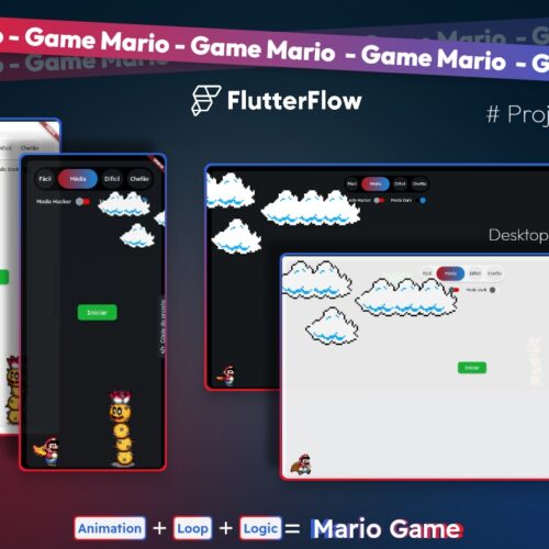 Super Mario Animation Logic Game: Interactive Lace App for Android, iOS & Web