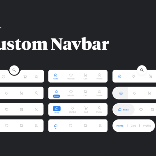 Experience 12 Unique Custom Navbars: Animation-Enhanced Navigation for Android & iOS Applications