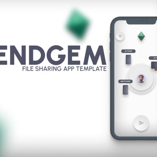 Explore the Ultimate 3D UI Experience with SendGem File Sharing App Template for iOS and Android