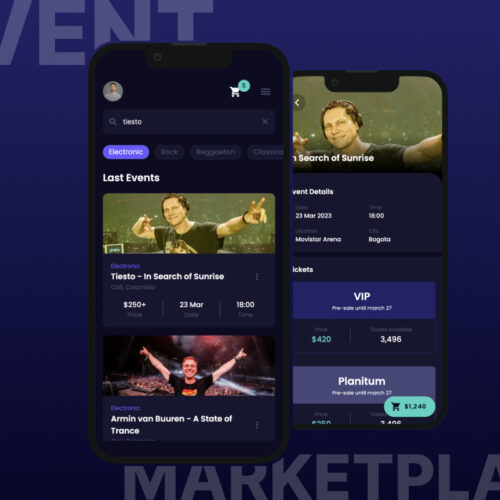 Event Ticket Central: Your Ultimate Marketplace for Music and Event Tickets – Purchase with Ease on Android & iOS with Dark Mode