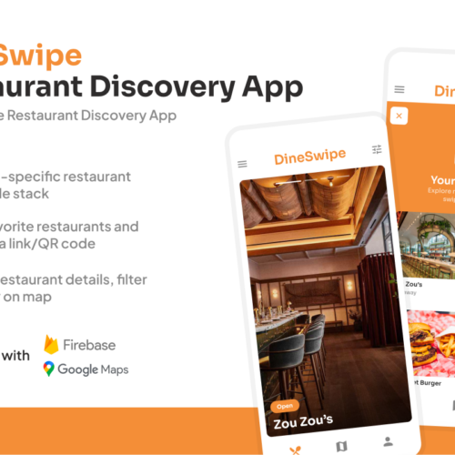 Discover Your Next Meal: Restaurant Finder App, Firebase & Google Maps Integrated for Android & iOS – A New Dimension in Food Discovery