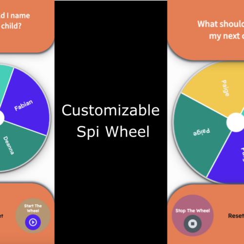 Explore Endless Possibilities with our Customizable Spin Wheel for Template, Web Page, iOS & Android Platforms