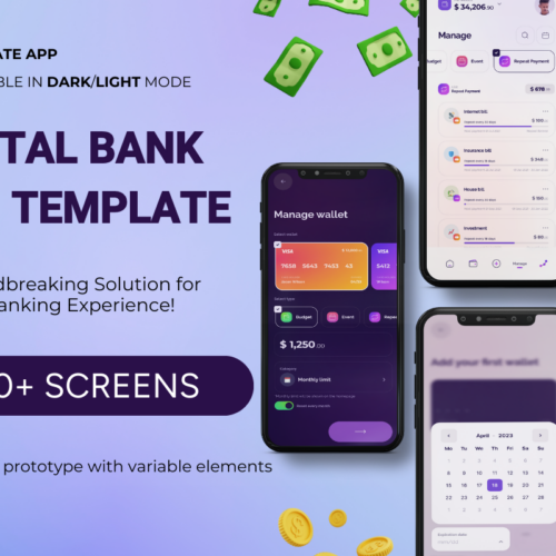 Revolutionize Your Finance Management with Digital Banking Assistant – A Neobank Template App for iOS & Android 💰