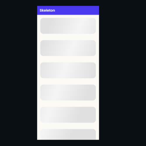 Experience the Magic: Custom Code Skeleton with Shimmer Effect for Android, iOS, and Web Platforms