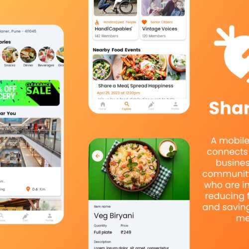 ShareEat: Revolutionizing Food Sharing with a Sustainable App – Your Affordable Solution for Food Ordering on Android, iOS, and Web